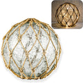 SAILINGSTORY Glass Fishing Float Nautical Lamp Coastal Beach Decor Cracked by HOMEDECORSAILINGSTORY