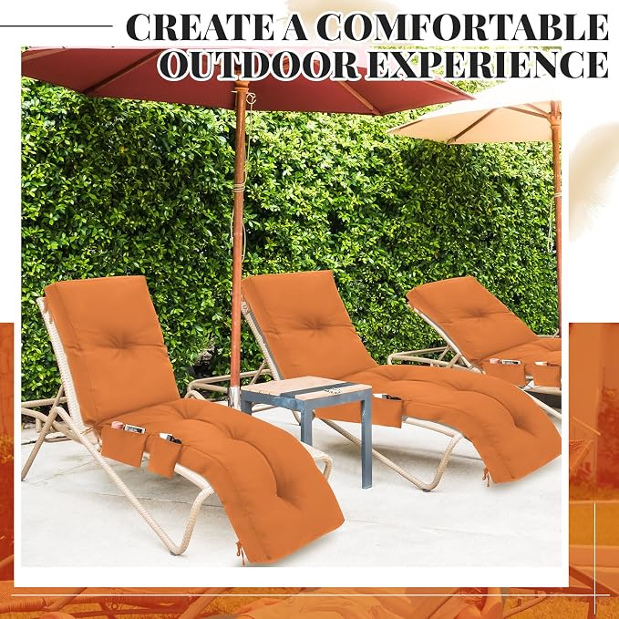 Kigley Outdoor Chaise Lounge Cushions - Image 7