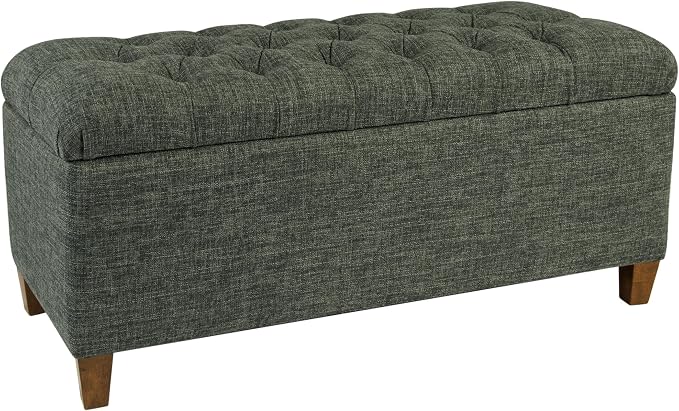 Homepop Home Decor Tufted Ainsley Button Storage Ottoman Bench - Image 9
