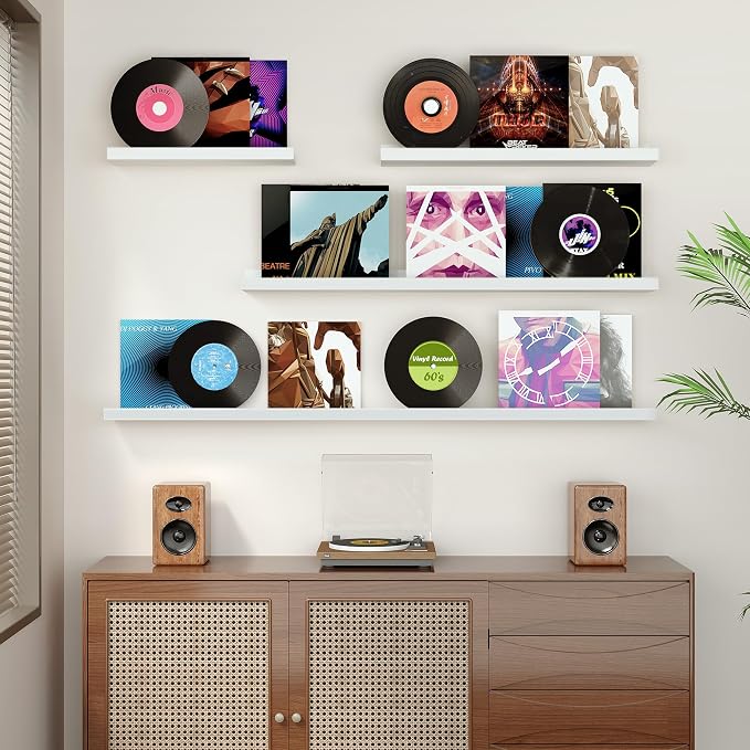 Floating Shelves for Wall, 24 inch Wood Floating Shelves Set of 2, Picture - Image 5