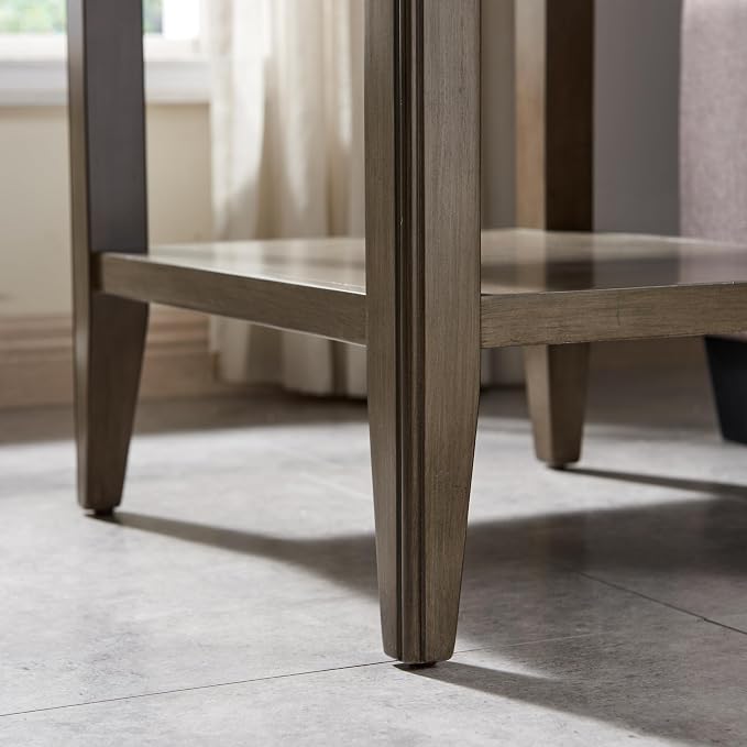 Leick Home Laurent End Table, Solid Wood, - Image 13