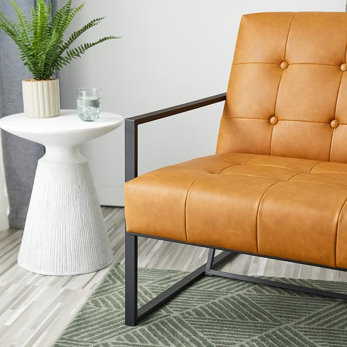 Glitzhome Mid Century Modern Accent Chairs Set of 2, Modern Living Room Chairs - Image 8