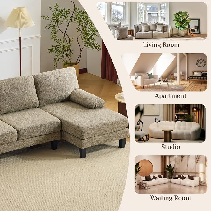 Karl home 110" U-Shape Sectional Couches - Image 4