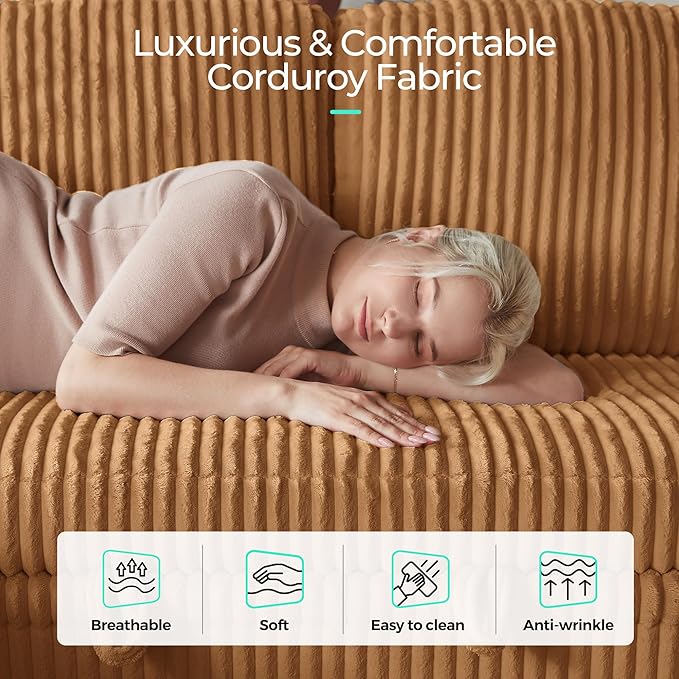 LINSY HOME Loveseat Sofa with Storage - Image 7