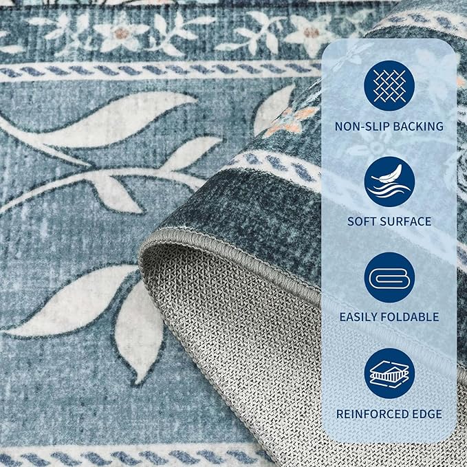 GarveeHome Provence 8x10 Area Rugs - Image 6