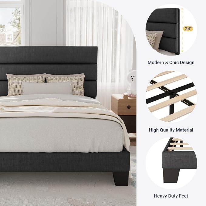 Allewie Twin Size Platform Bed Frame - Image 6