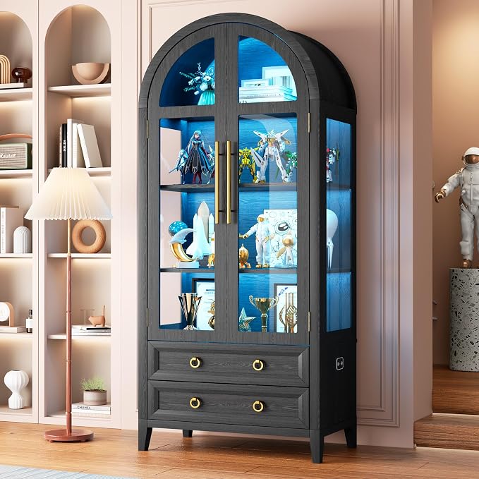 Vlsrka 71" Arched Display Cabinet - Image 3