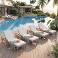 Outdoor Chaise Lounge Chair Set of 4, Patio Chaise Lounge Recliner by OwnMidcenzarQuality