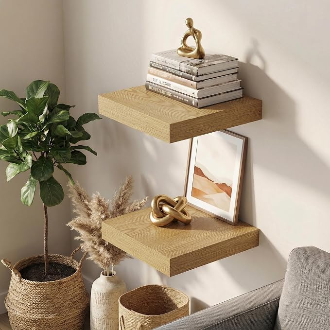 Dreamland Floating Shelves for Wall, Small Deep Floating Shelf Square Wall Shelf - Image 6