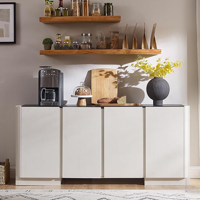 66" Large Sideboard Buffet Cabinet - Image 3