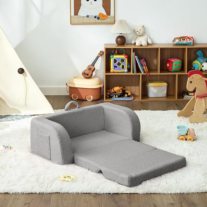 Toddler Couch, 2-in-1 Toddler Chairs Comfy 1-3 Years Old, Toddler Chair - Image 8