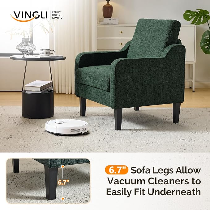 VINGLI Accent Chair for Living Room Chairs Reading Chair for Bedroom Chair - Image 8