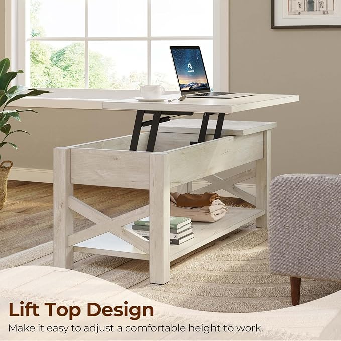 Rolanstar 47.2" Lift Top Coffee Table - Image 3