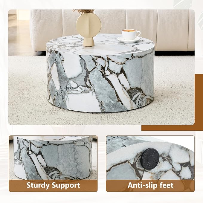 23.6'' Modern Round Coffee Table - Image 5