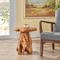 Greenage Cedar Roots Plant Stand Tree Stump End Table 13.5" x 16" x 19" H by Organicwooddesignsexudingvitality