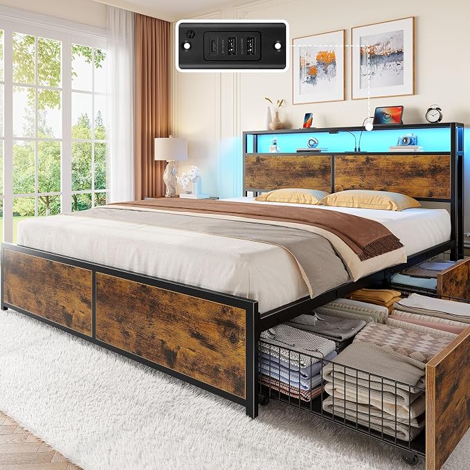 Rolanstar Full Size Bed Frame - Image 8