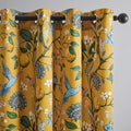 Topfinel Living Room Curtains 72 Inches Long Mustard Yellow Vintage Curtains & by Topfinel