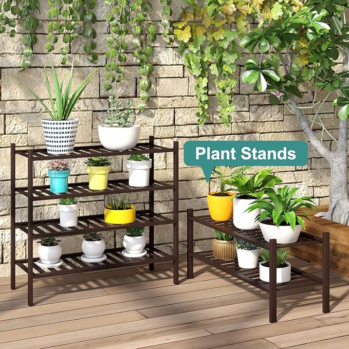 viewcare 2-Tier Shoe Rack for Entryway, Bamboo Shoe Rack for Closet, Free - Image 7