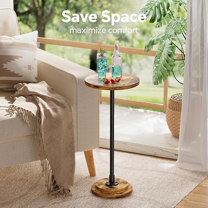 Simple Trending Small Side Table, Round Drink Table, Sofa End Table - Image 2