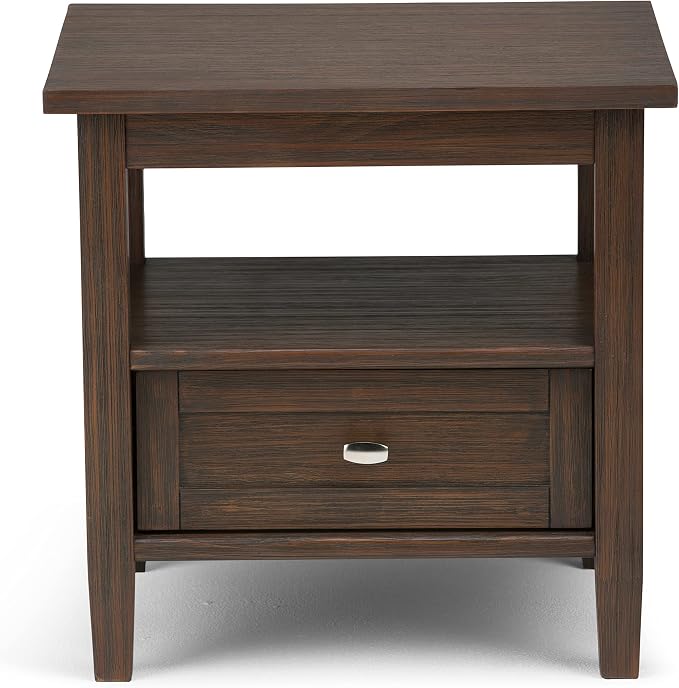 SIMPLIHOME Warm Shaker Solid Wood 20 inch Wide Transitional-Style End Tables in - Image 3