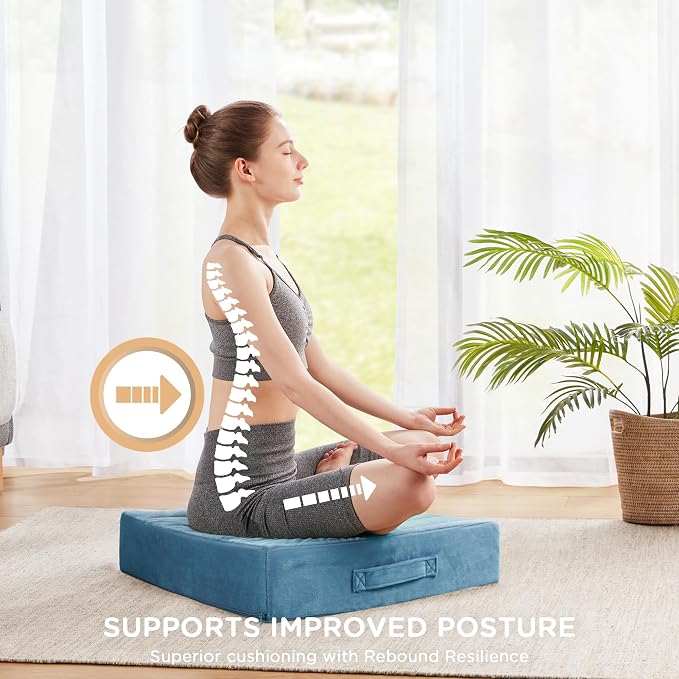 Codi Floor Cushions for Adults, Large Meditation Pillows - Image 5
