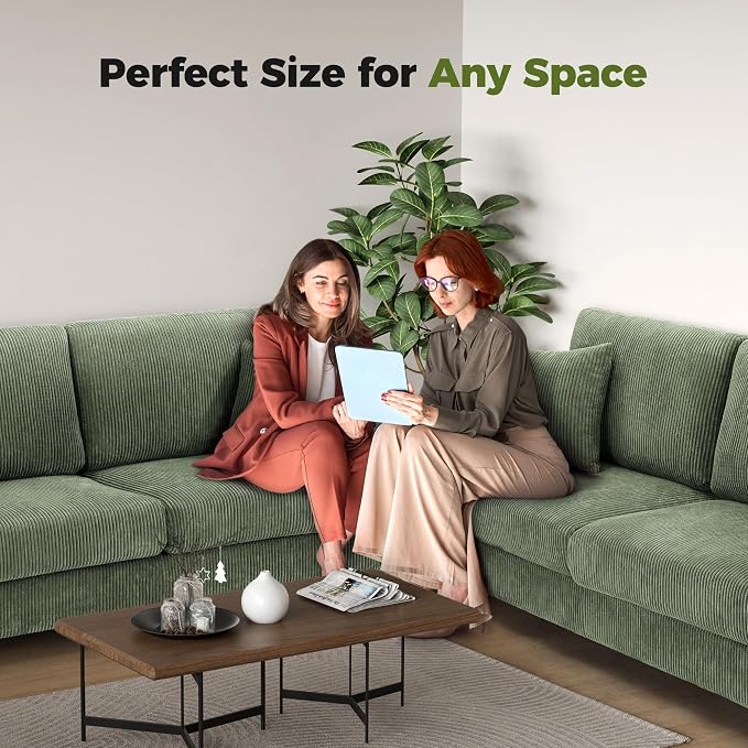 70in L Shaped Couch, Modular Sofa No Tool Assembly, Comfy Sectional Couches - Image 9