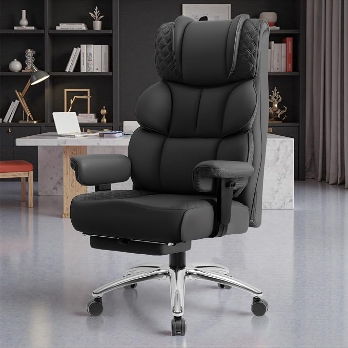 BestGlory Office Desk Chair, Big and Tall Leather Gaming Chair - Image 7
