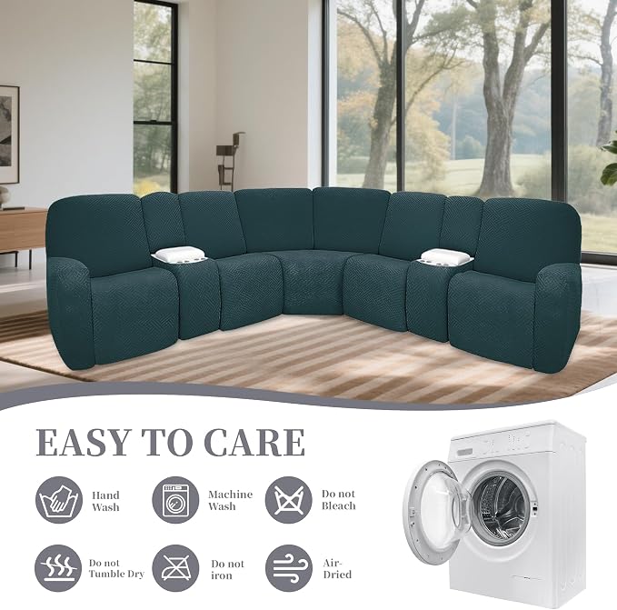 100% Waterproof Sectional Recliner Couch Covers - Image 8