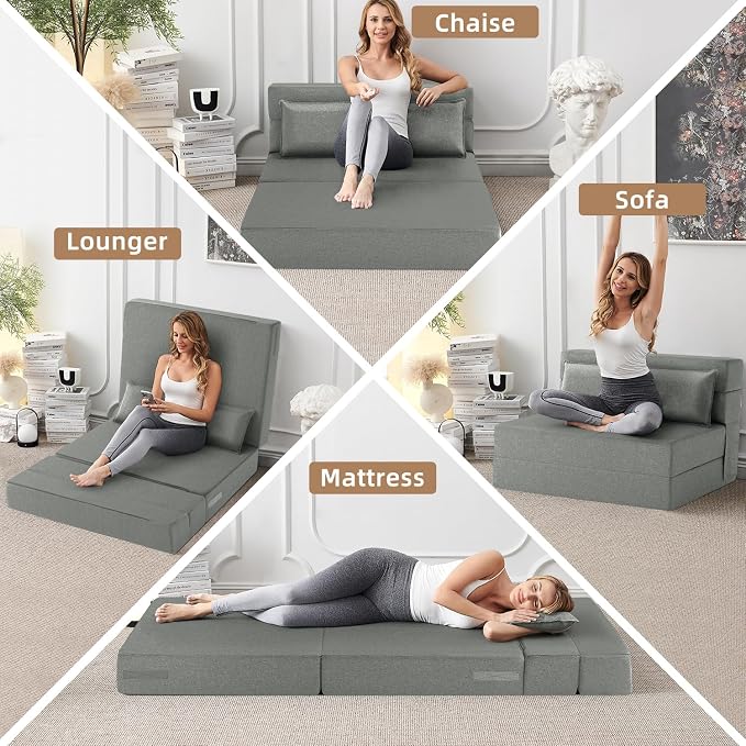 FILUXE Folding Sofa Bed | Convertible Sleeper Chair Bed - Image 3