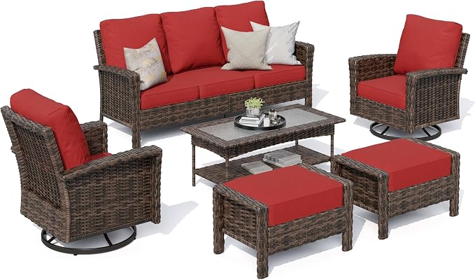 HERA'S HOUSE Red Outdoor Furniture Set - Image 9