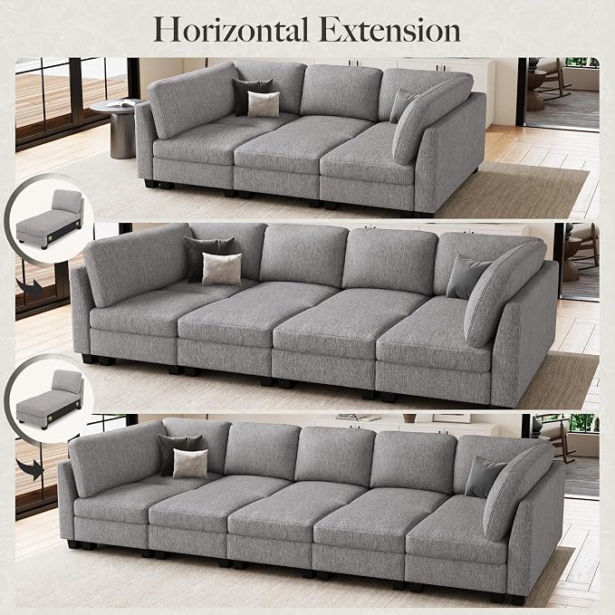 Belffin 86.2" Sectional Sleeper Sofa Bed - Image 8
