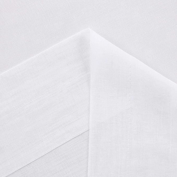 DWCN White Sheer Curtains 90 inches Long - Image 4