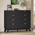 BORNOON Fluted 8 Drawer Tall Dresser, 47.2" Wide Modern Boho Chest of Drawers by BORNOON