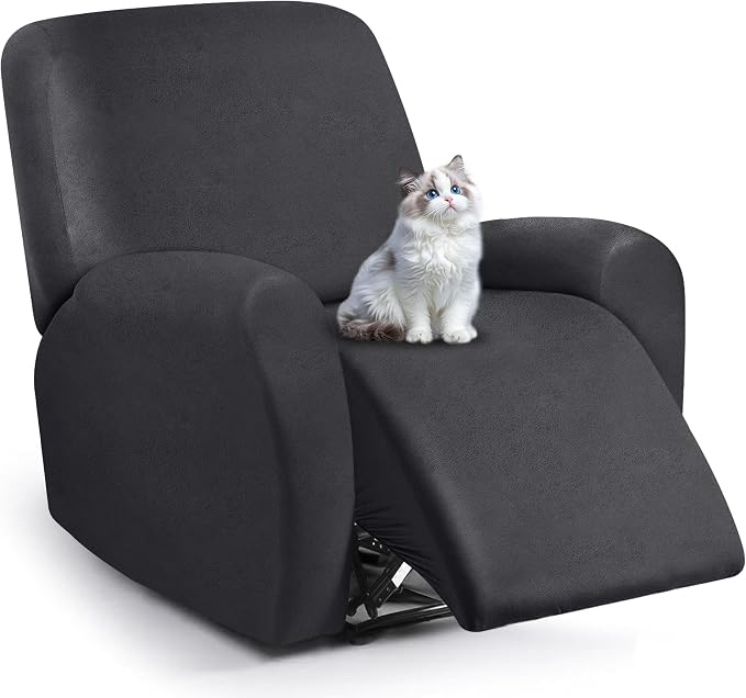 ANARACHON Leather Look Recliner Chair Covers, 4-Pieces Stretch Recliner Cover by ANARACHON