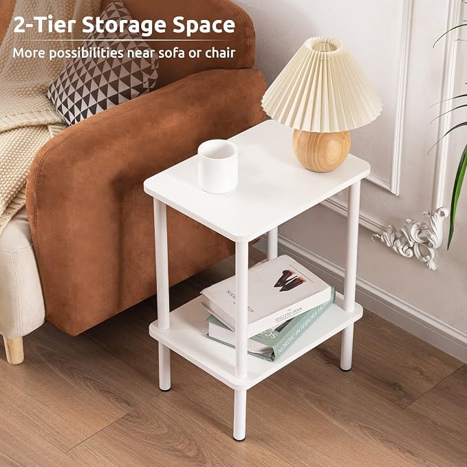 Apicizon 2 Tier End Table Set of 2, Small Side Table - Image 6