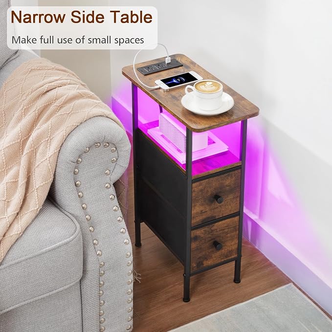 LOAKEKEL Narrow Nightstand - Image 4