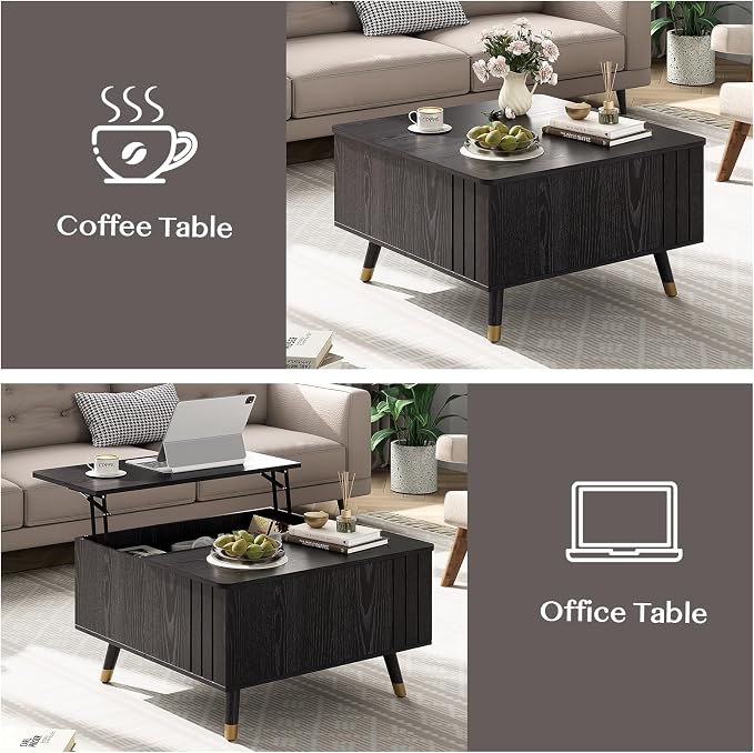 SULIVES Lift Top Coffee Table - Image 5