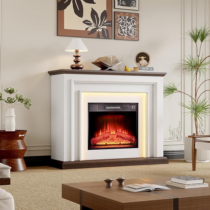 44" LED Lights Electric Fireplace - Image 6