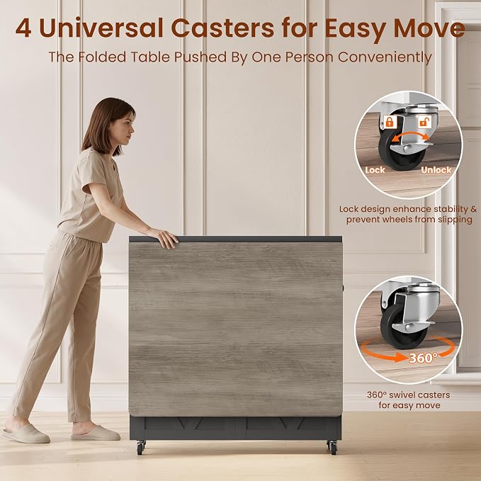 Jocoevol Space Saving Folding Dining Table - Image 9