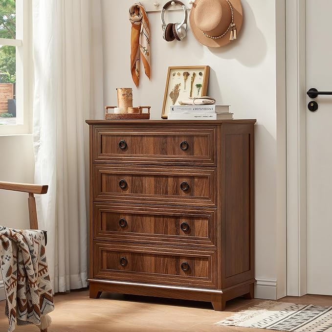Joaxswe Farmhouse 4 Drawer Dresser - Image 12
