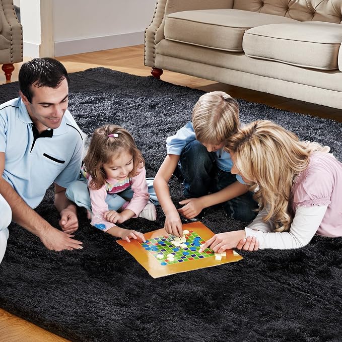 Large Shag Rugs 9X12, Plush Fuzzy Area Rugs - Image 2