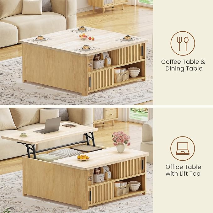 Itaar 31.5" Lift Top Coffee Table - Image 4