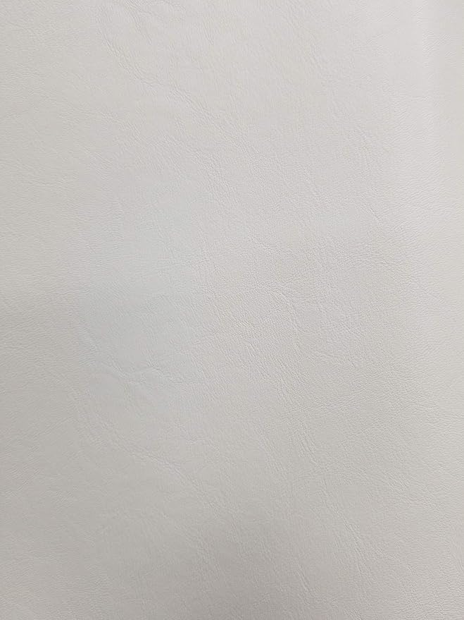 NAT Leathers | White Soft Faux Vegan Leather PU | 4 Yards Cut by The Yard | - Image 3