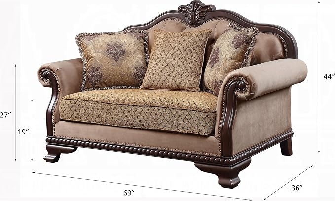 4PS Traditional Collection Living Room Set Formal Luxury Sofa Set Includes Sofa - Image 6