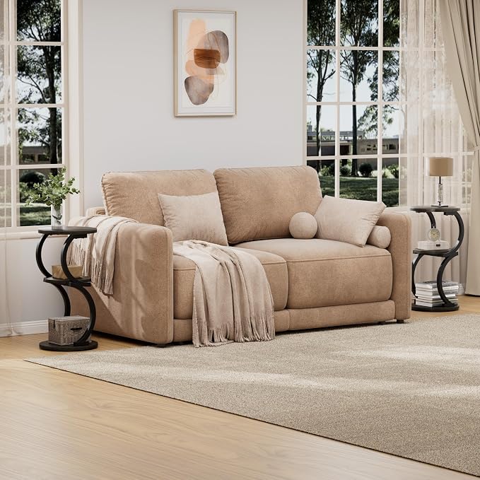 JUSTOGO Small Round Side Table, 3-Tier End Table - Image 8