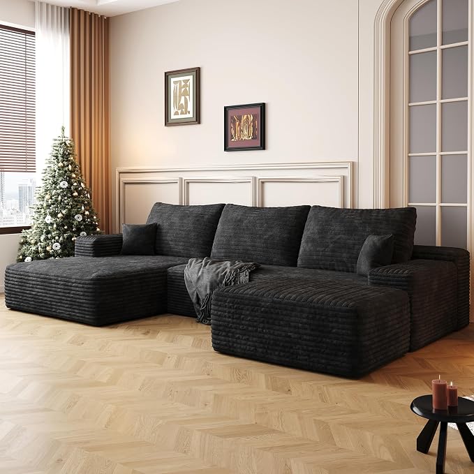 108" Sectional Couches for Living Room Cloud Couch Sofa - Image 6