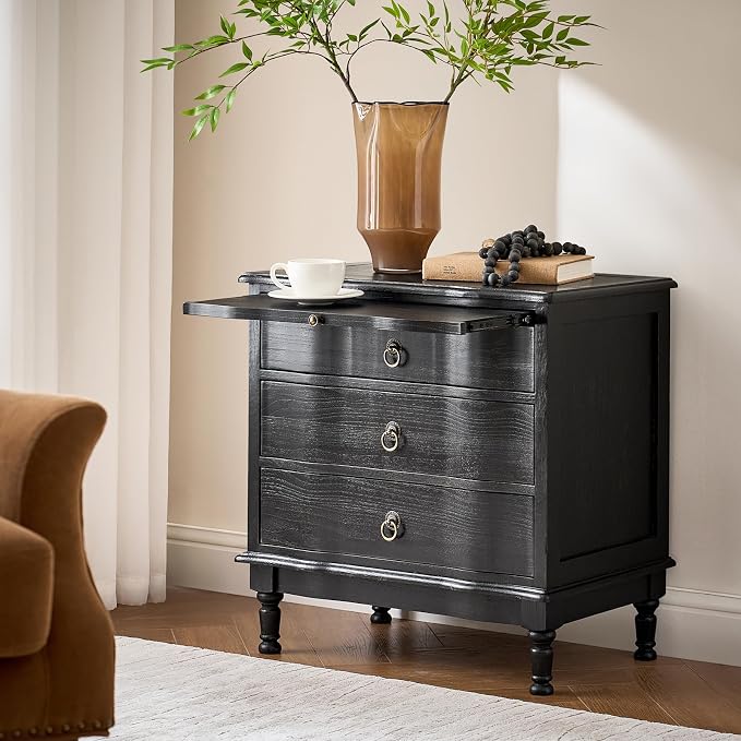 HULALA HOME Solid Wood End Table - Image 8