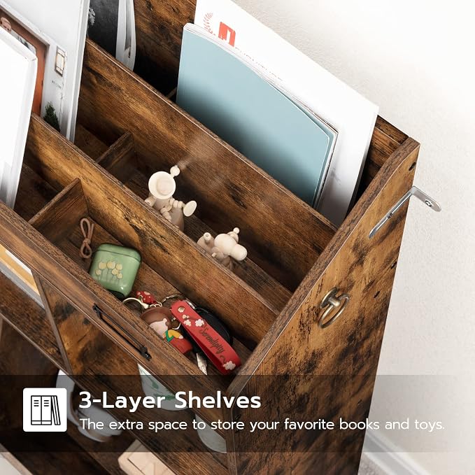 HOOBRO Kids Bookshelf, Toy Storage Organizer, Bookshelf - Image 8