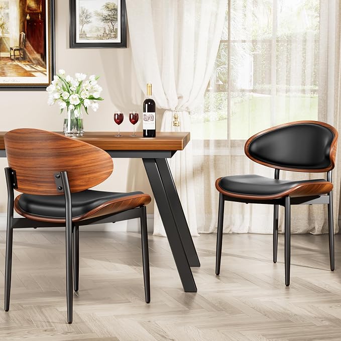 YaFiti Dining Chairs Set of 2, Dining Room and Kitchen Chairs, Mid Century by YaFiti