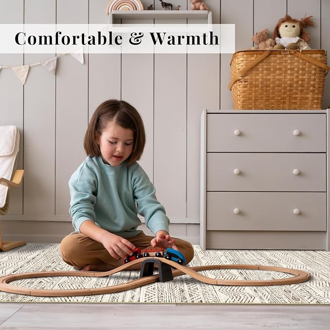 4x10 Washable Hallway Runner Rug：Moroccan Non-Slip Wide Runners - Image 3